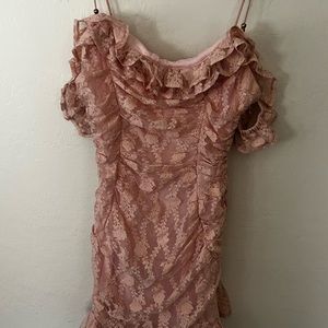 Selfie Leslie Pink lace dress Junior XL (14) 💞💞✨
